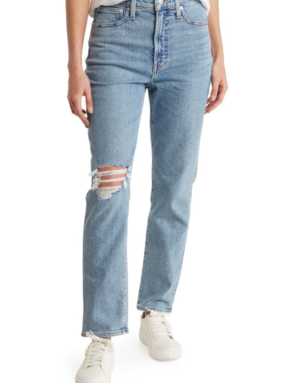 Madewell The Perfect Vintage Ripped High Waist Jeans (Cardine)